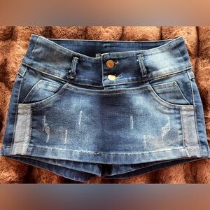 Denim Skort with Butt Lift - Size 28 - 30
